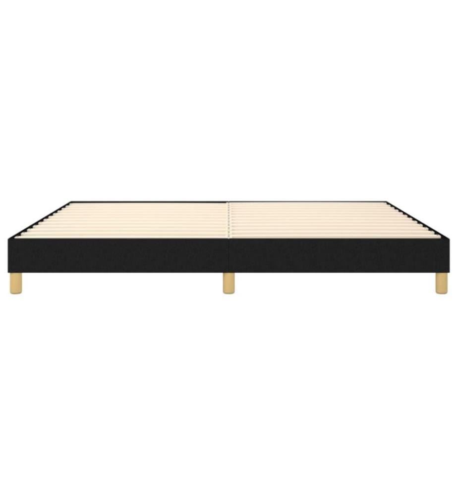 Boxspringbett Schwarz 200x200 cm Stoff