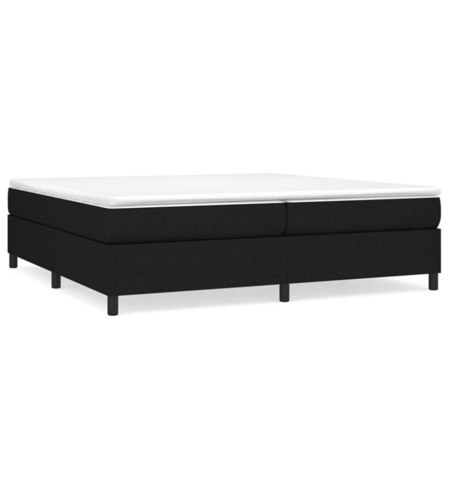 Boxspringbett Schwarz 200x200 cm Stoff