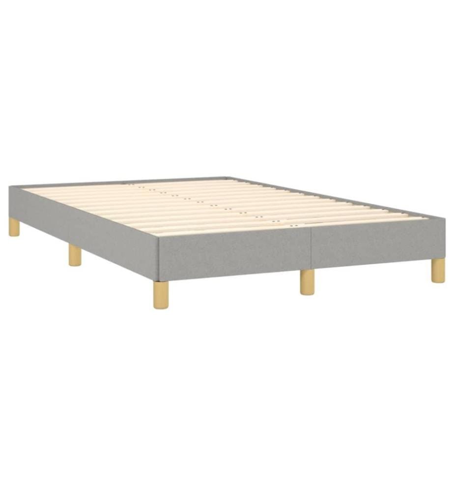 Bettgestell Hellgrau 120x200 cm Stoff