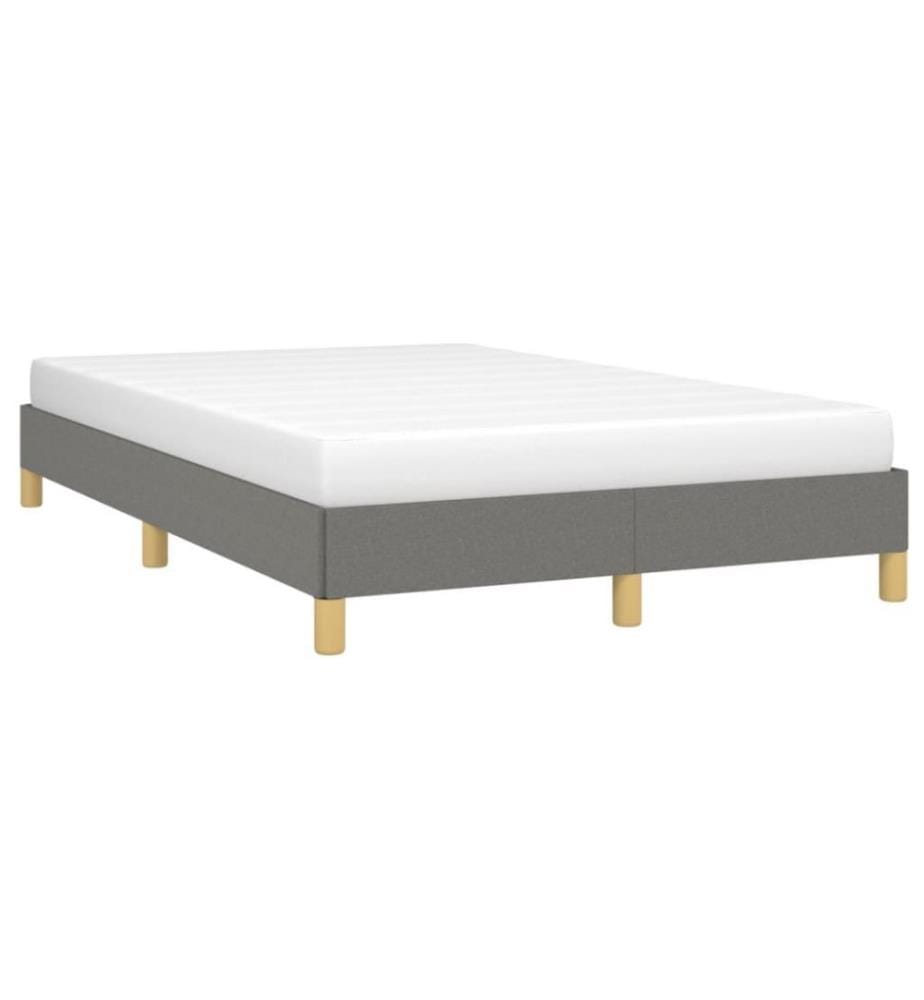 Bettgestell Dunkelgrau 120x200 cm Stoff