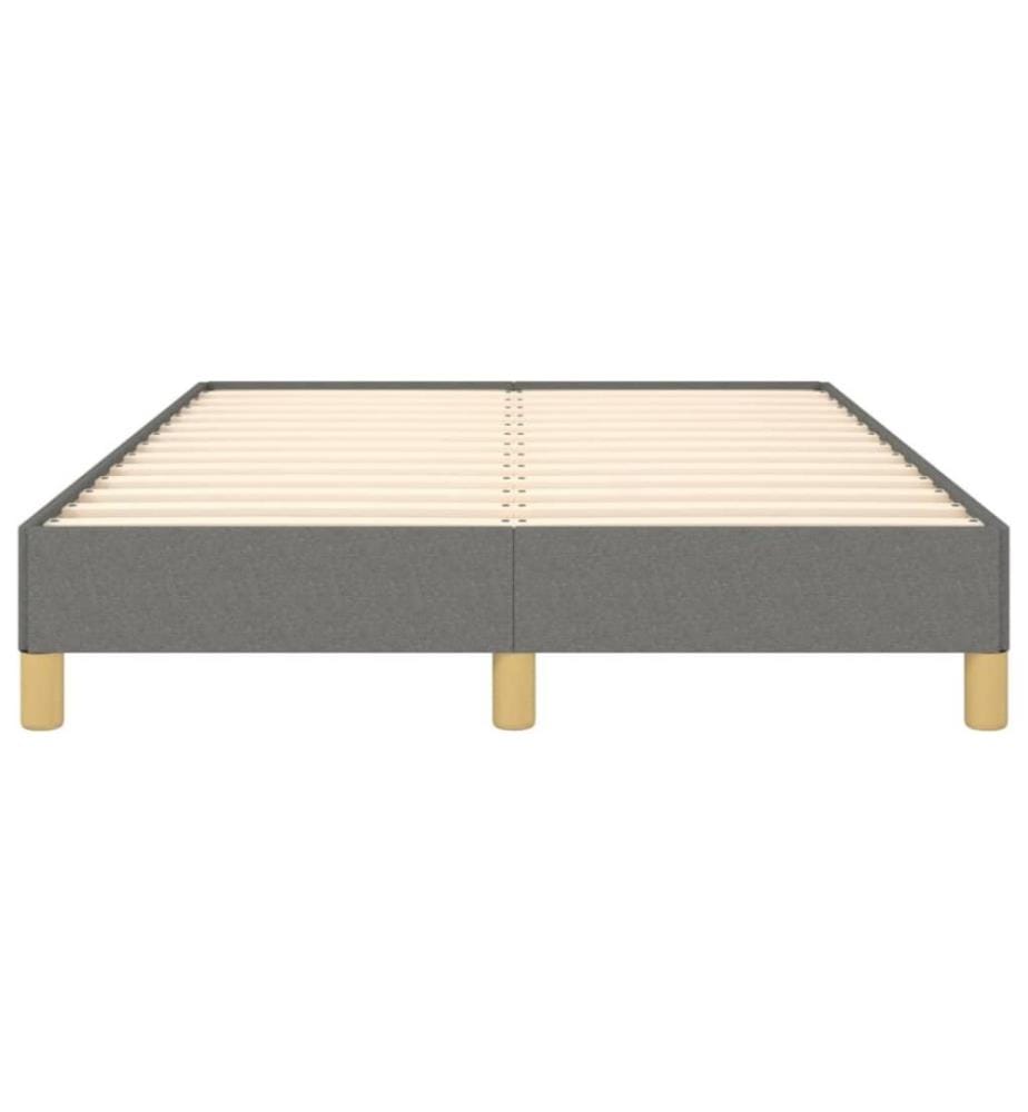 Bettgestell Dunkelgrau 120x200 cm Stoff