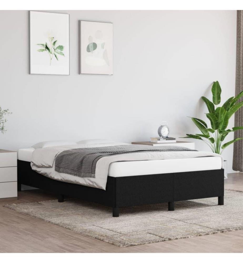 Bettgestell Schwarz 120x200 cm Stoff
