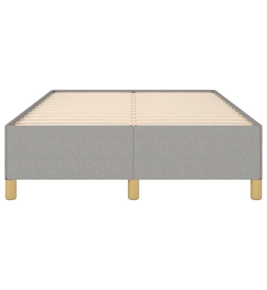 Bettgestell Hellgrau 120x200 cm Stoff