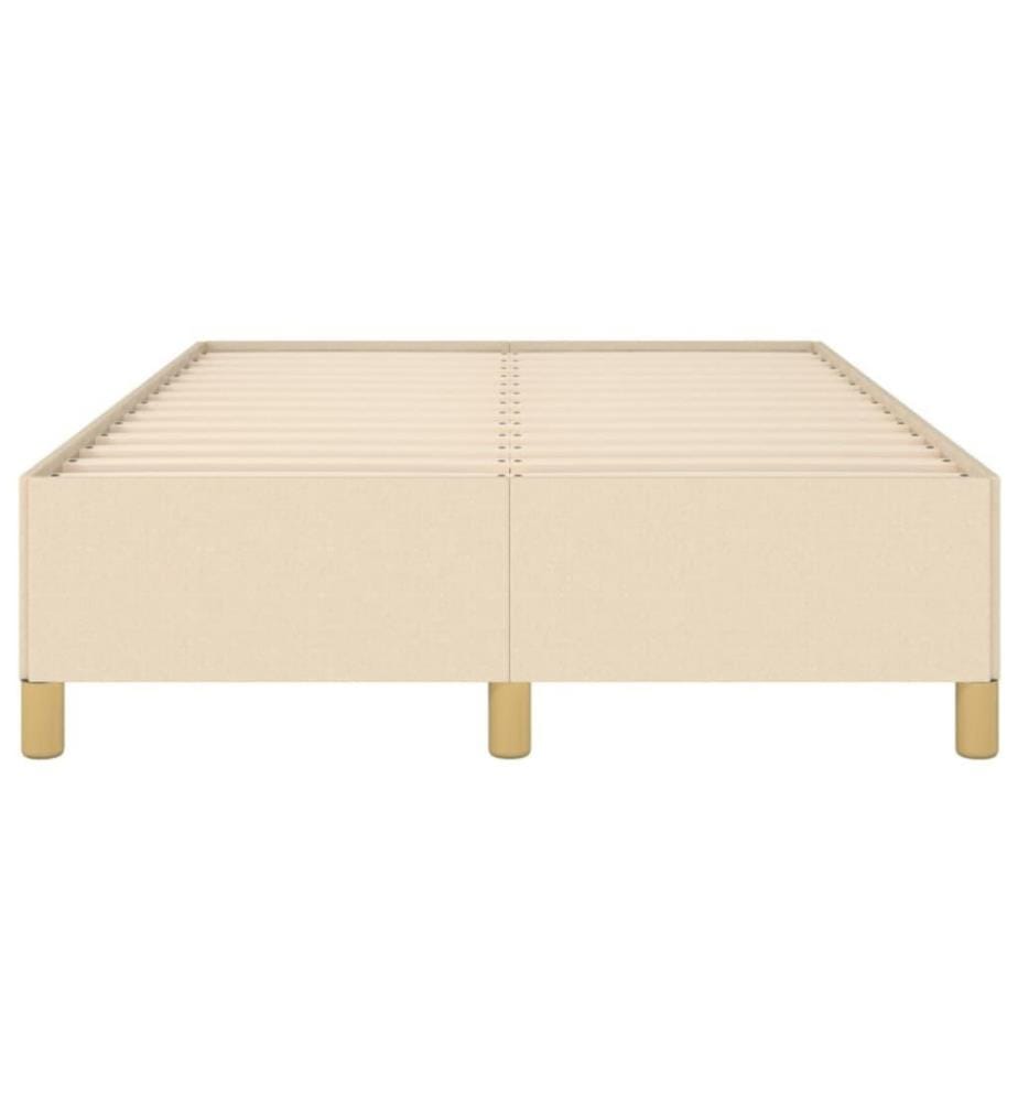 Cadre de lit Crème 120 x 200 cm Tissu