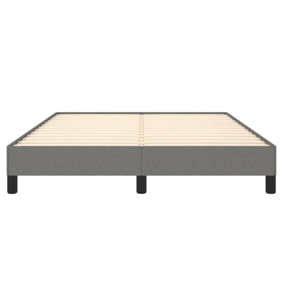 Bettgestell Dunkelgrau 140x190 cm Stoff