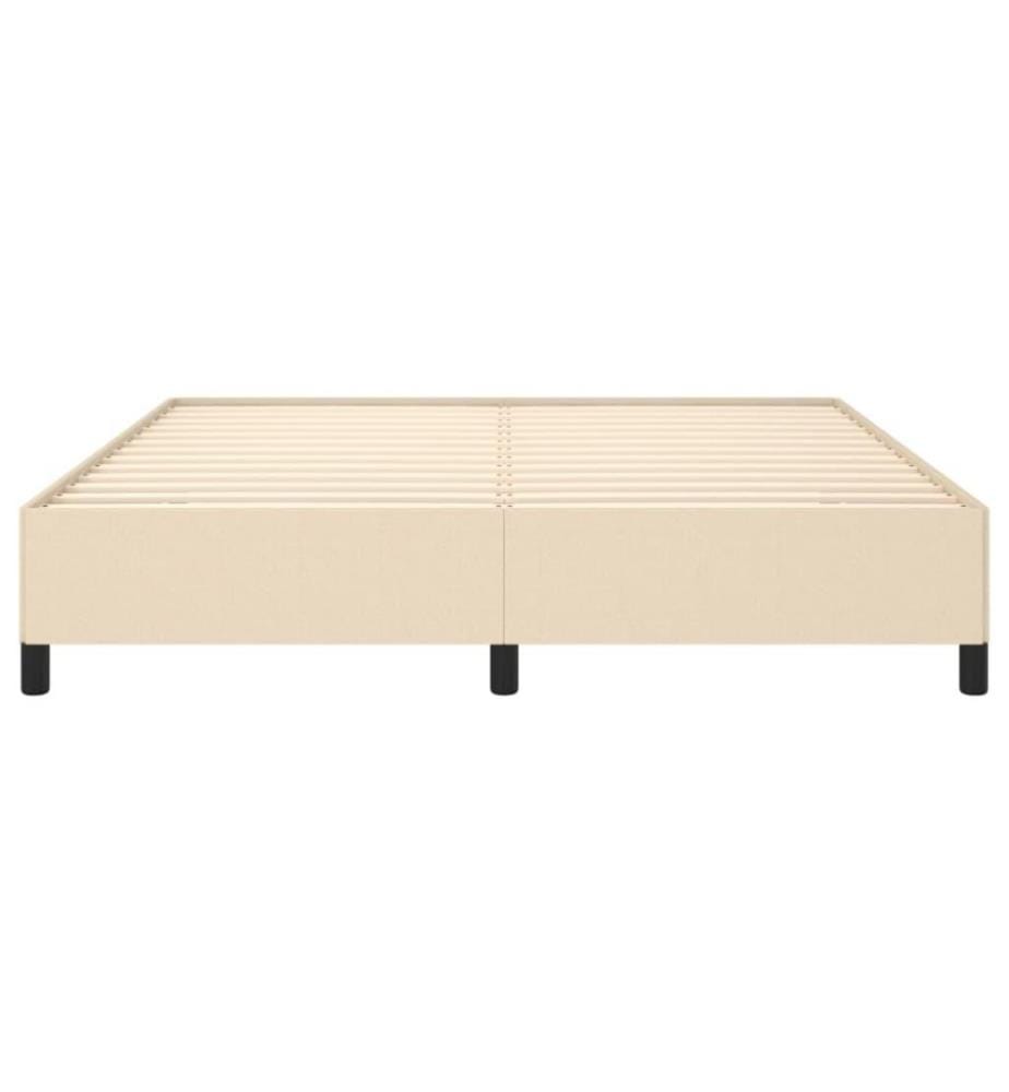 Bettgestell Creme 180×200 cm Stoff