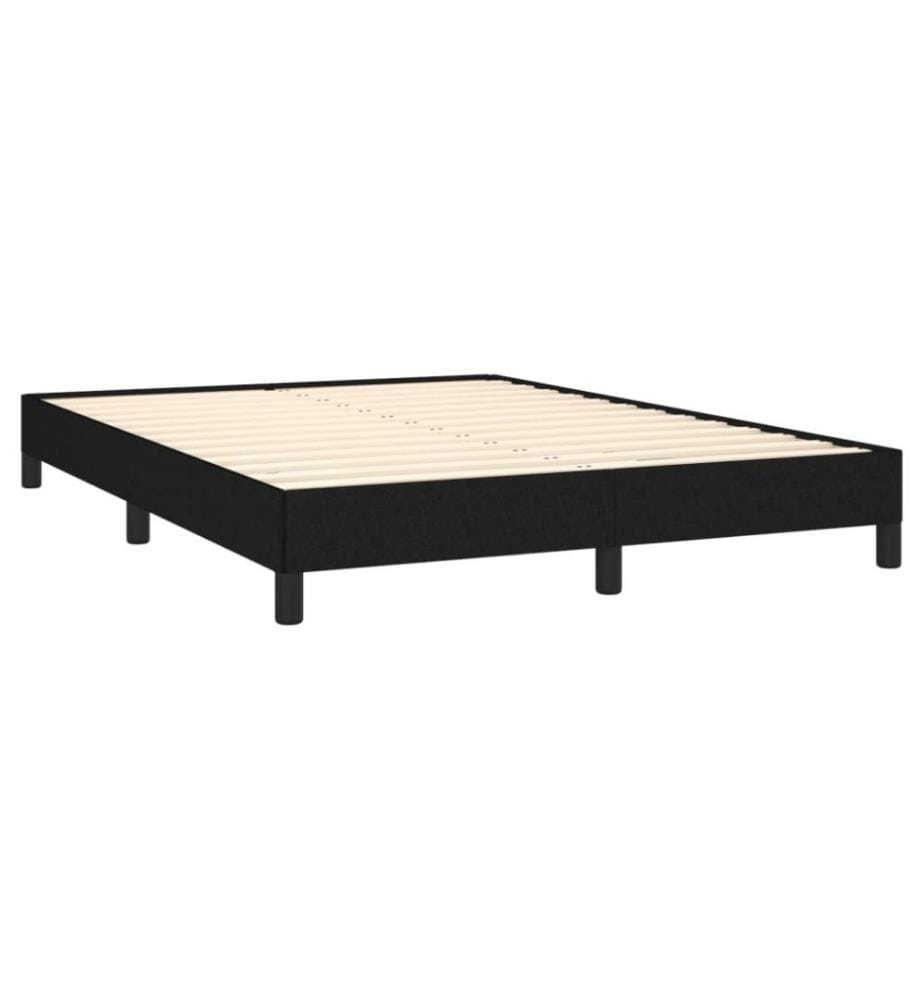 Bettgestell Schwarz 140x200 cm Stoff