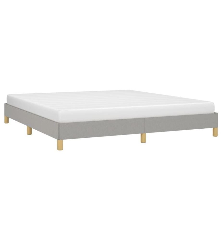 Bettgestell Hellgrau 180×200 cm Stoff