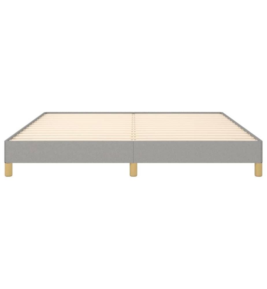 Bettgestell Hellgrau 180×200 cm Stoff