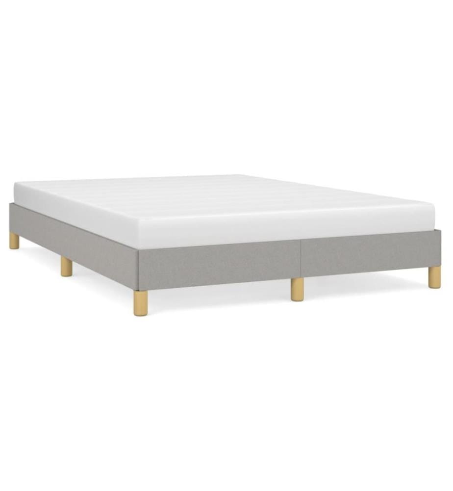 Bettgestell Hellgrau 160x200 cm Stoff