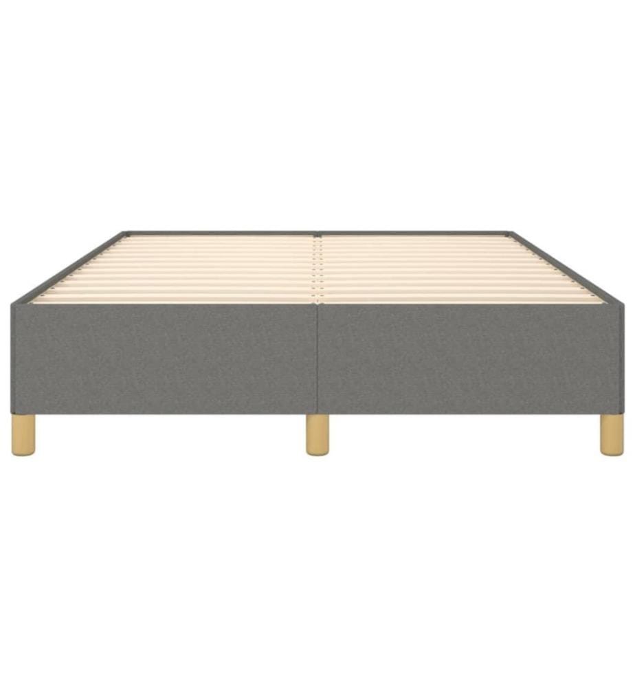 Bettgestell Dunkelgrau 140x190 cm Stoff