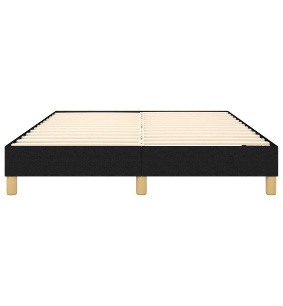 Boxspringbett Schwarz 140x190 cm Stoff