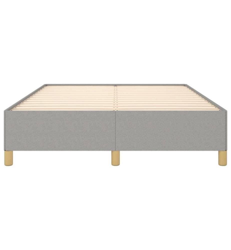 Bettgestell Hellgrau 140x200 cm Stoff