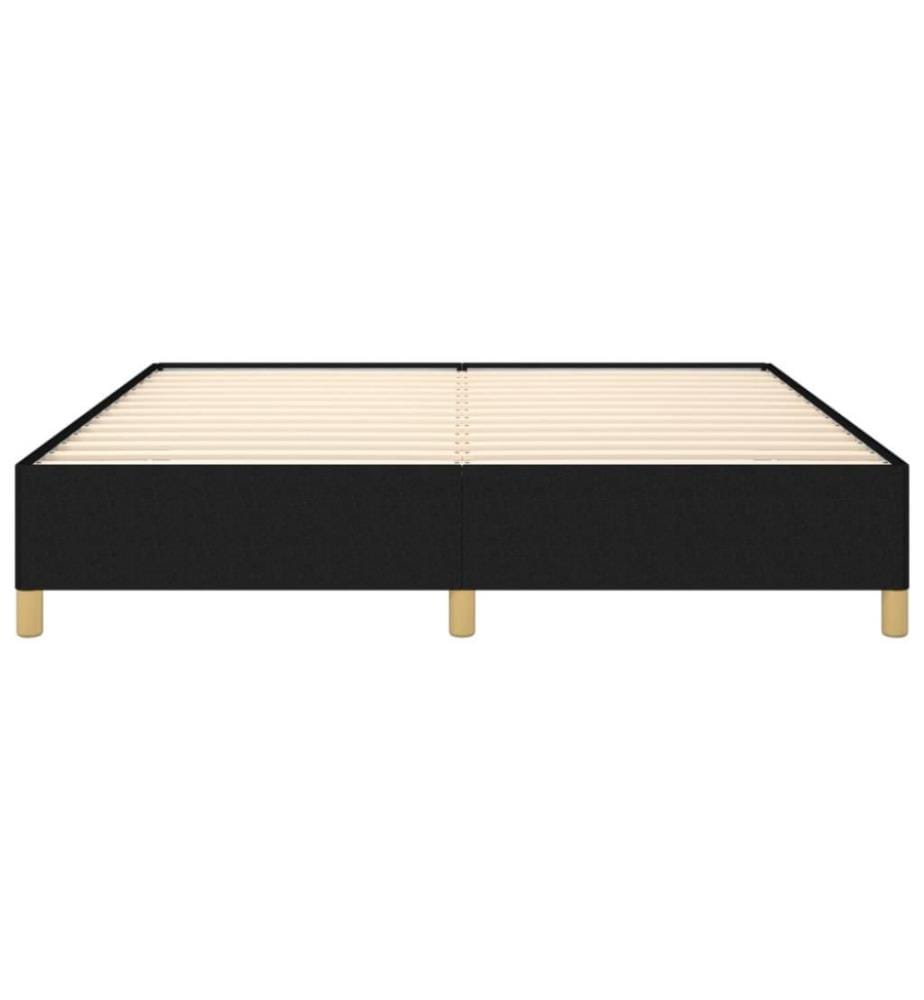 Boxspringbett Schwarz 160x200 cm Stoff