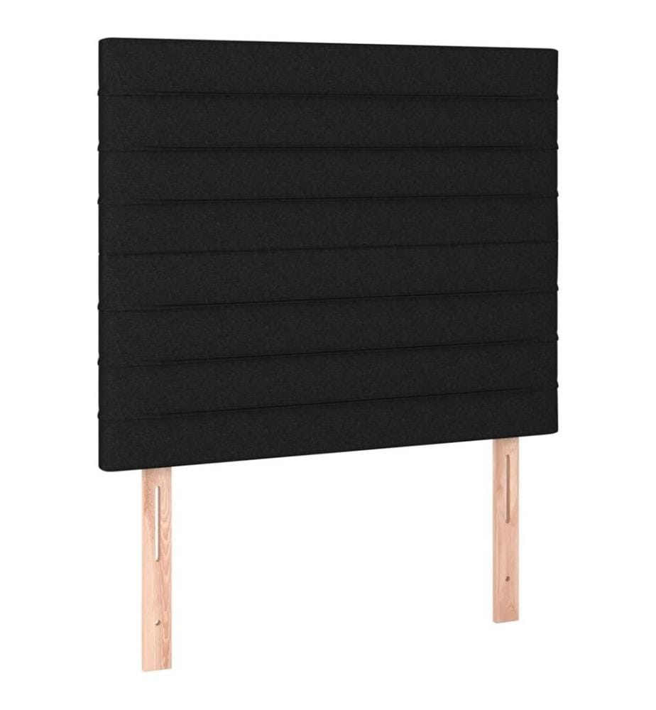 Boxspringbett mit Matratze Schwarz 120x200 cm Stoff
