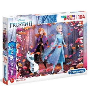 CLEMENTONI -  Puzzle Brilliant Frozen 2, 104tlg, 48.5 x 33.5cm
