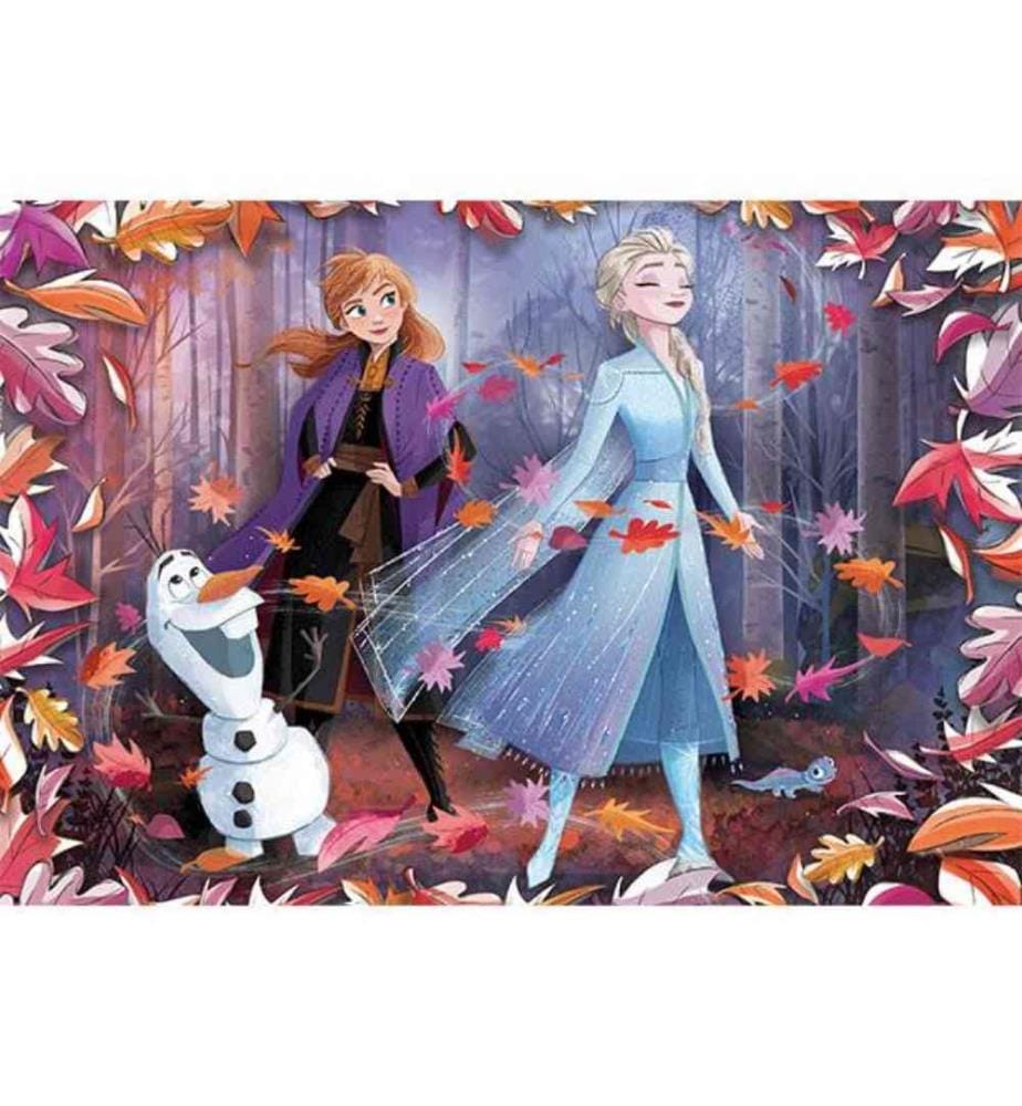 CLEMENTONI -  Puzzle Brilliant Frozen 2, 104pcs., 48.5 x 33.5cm