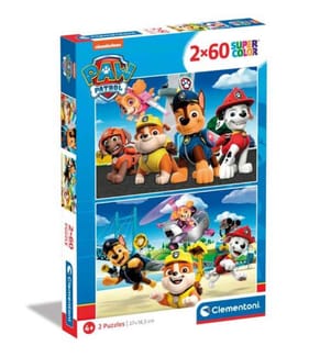 CLEMENTONI -  Puzzle Paw Patrol 2x60 teilig, 2 verschiedene Motive