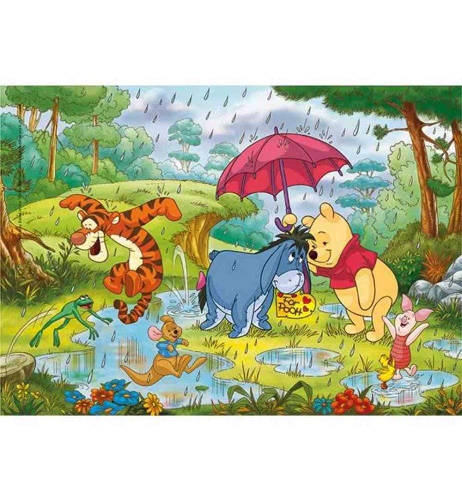 CLEMENTONI -  Puzzle Winnie Puh 2x20 pcs.,  2 différentes motifs, 27x x18cm