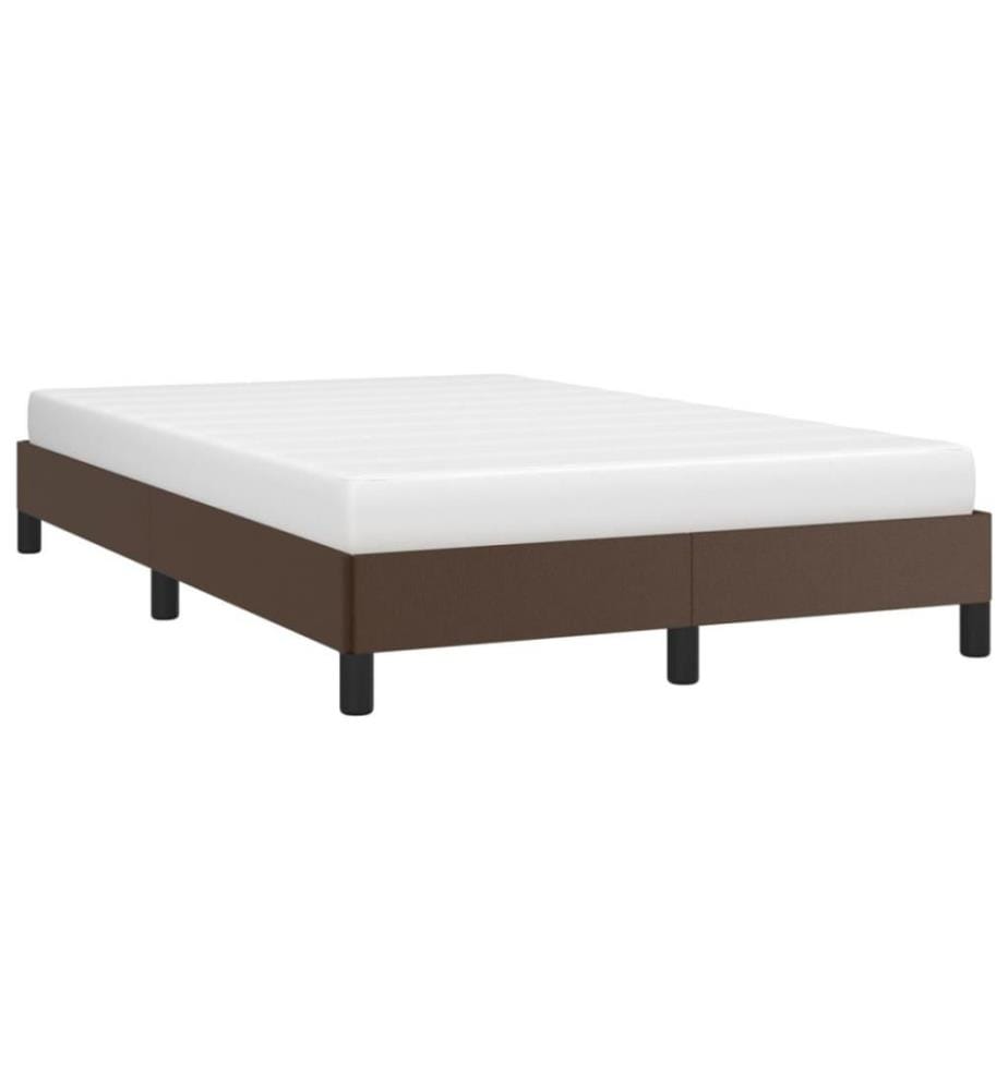 Bettgestell Braun 120x200 cm Kunstleder