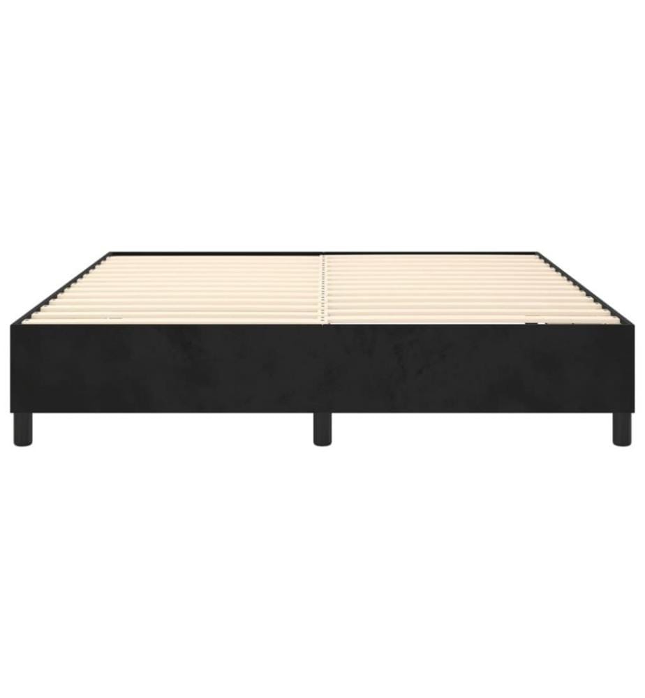 Boxspringbett Schwarz 200x200 cm Samt