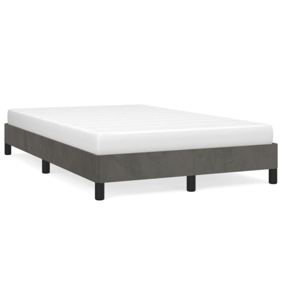 Bettgestell Dunkelgrau 120x200 cm Samt
