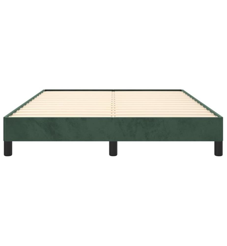 Bettgestell Dunkelgrün 140x190 cm Samt