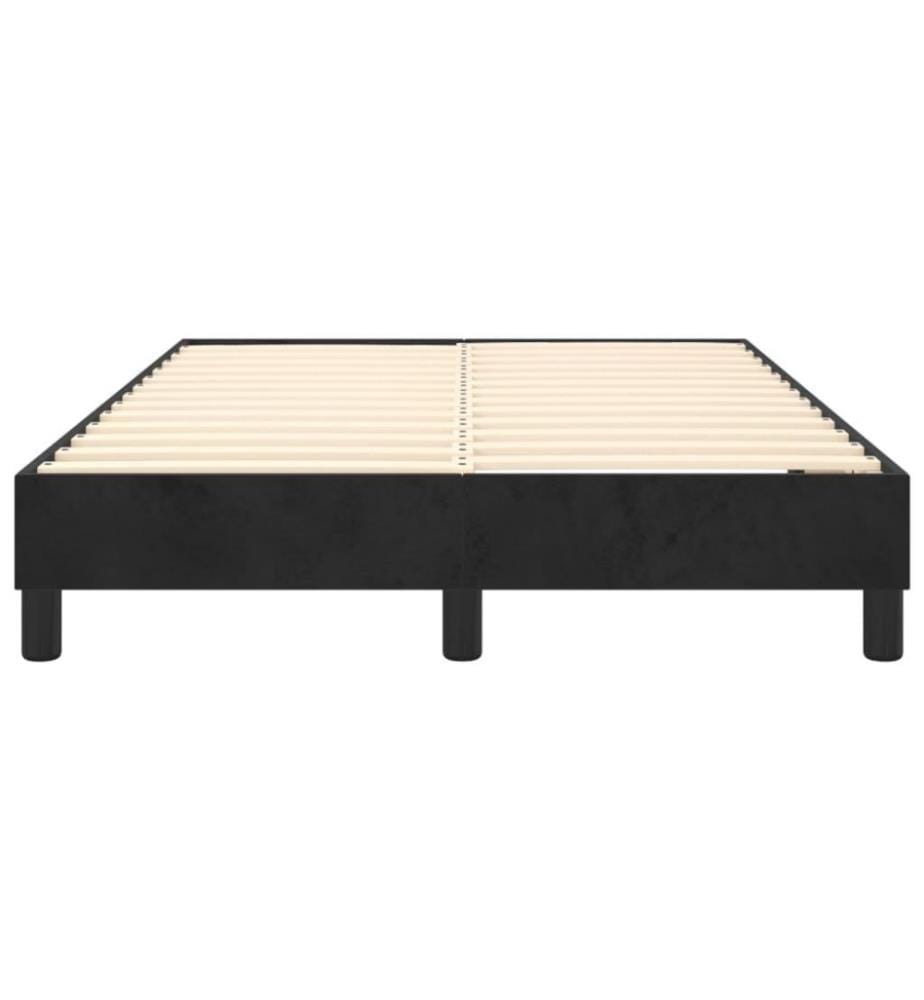 Boxspringbett Schwarz 120x200 cm Samt