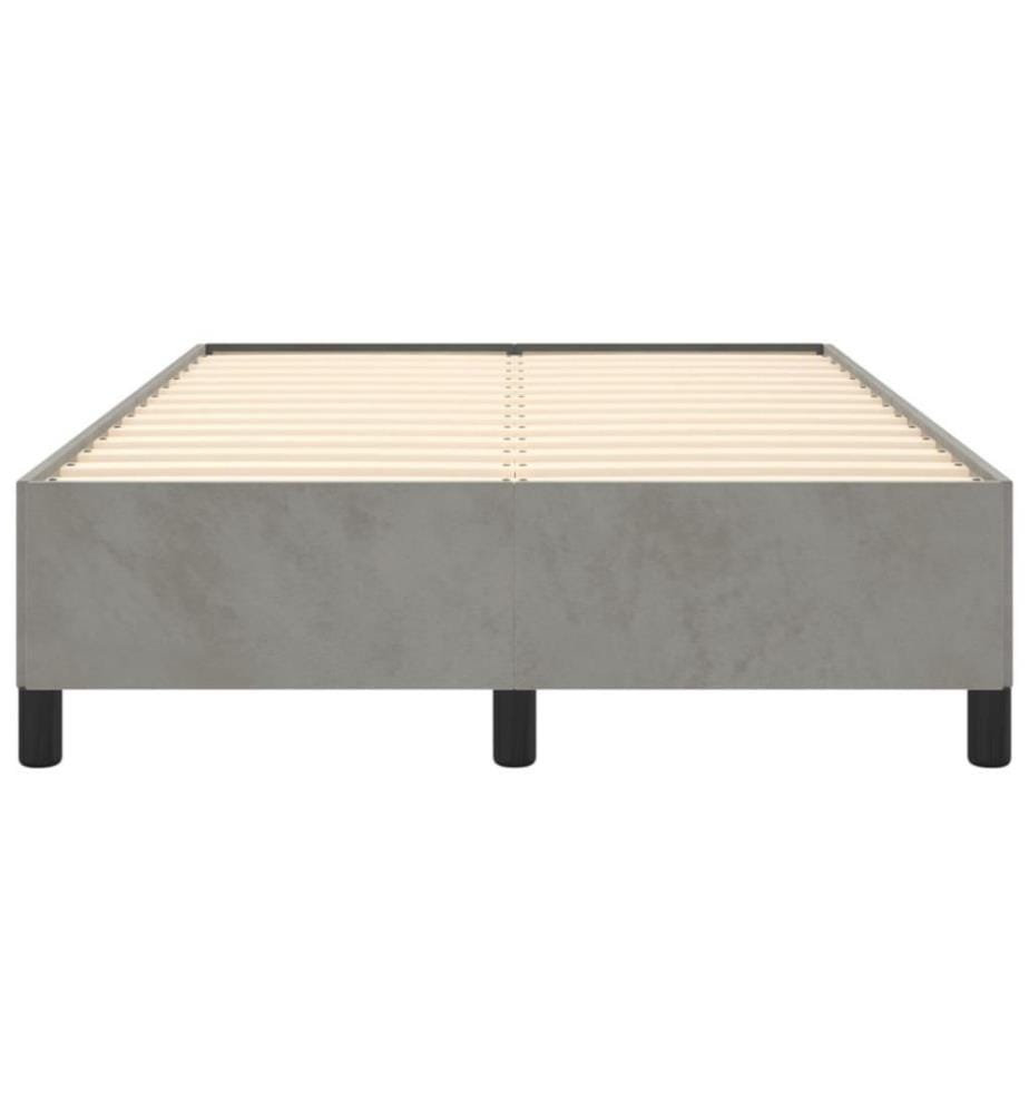 Bettgestell Hellgrau 120x200 cm Samt