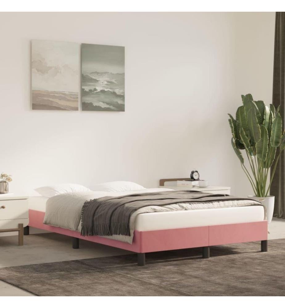 Bettgestell Rosa 120x200 cm Samt