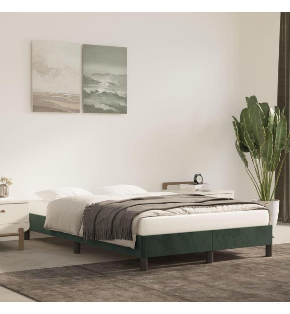 Bettgestell Dunkelgrün 120x200 cm Samt