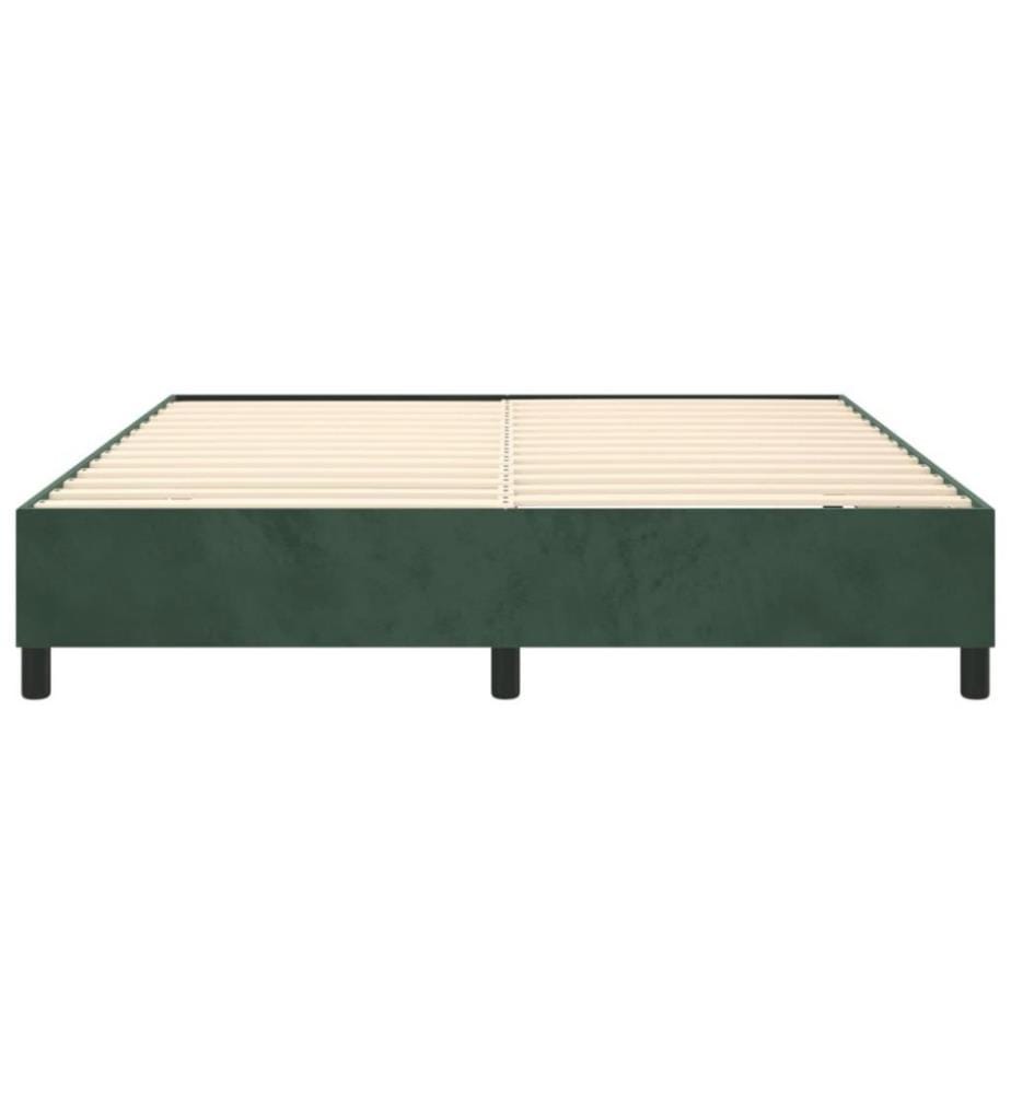 Boxspringbett Dunkelgrün 180x200 cm Samt