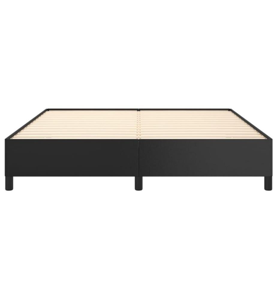 Bettgestell Schwarz 180x200 cm Kunstleder