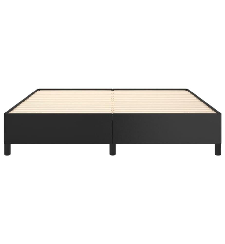Bettgestell Schwarz 160x200 cm Kunstleder