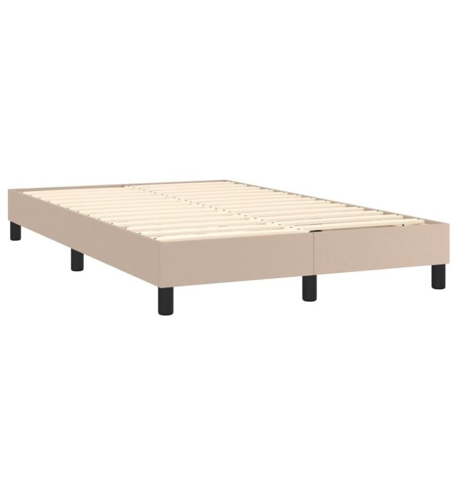 Boxspringbett mit Matratze & LED Cappuccino-Braun 120x200cm