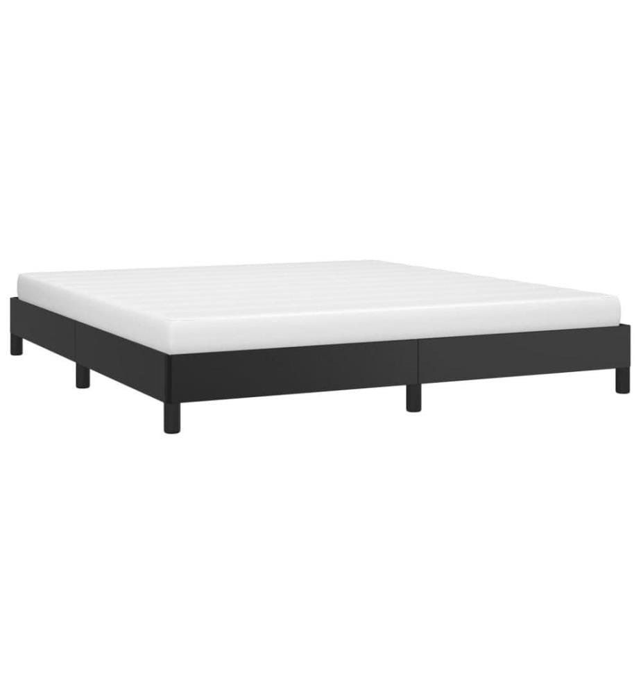 Bettgestell Schwarz 160x200 cm Kunstleder