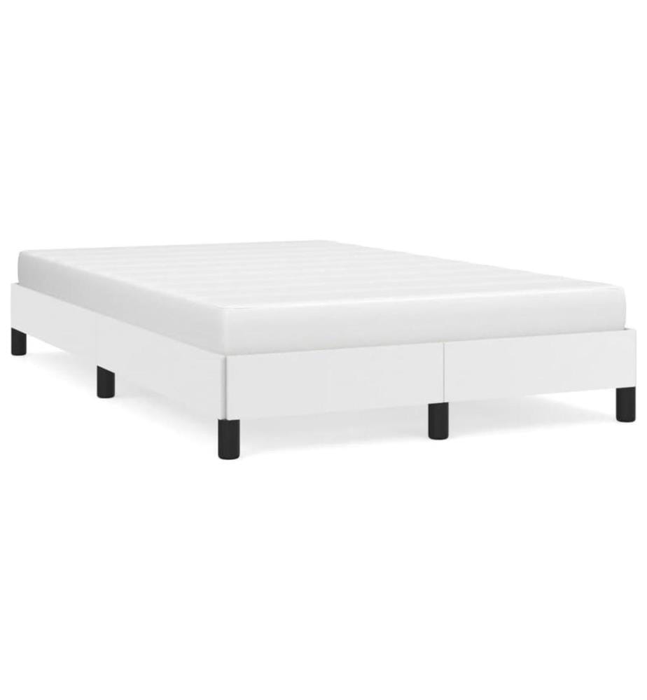 Bettgestell Weiss 120x200 cm Kunstleder