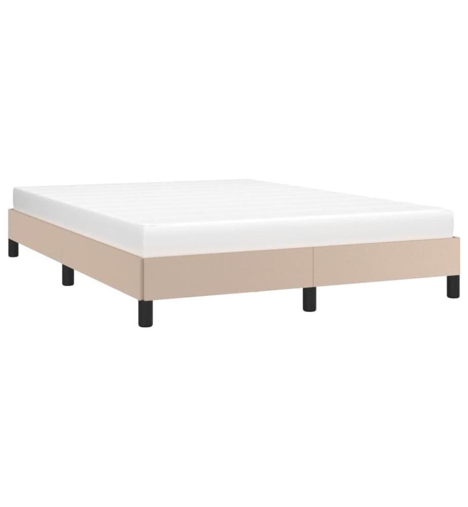 Bettgestell Cappuccino-Braun 140x200 cm Kunstleder