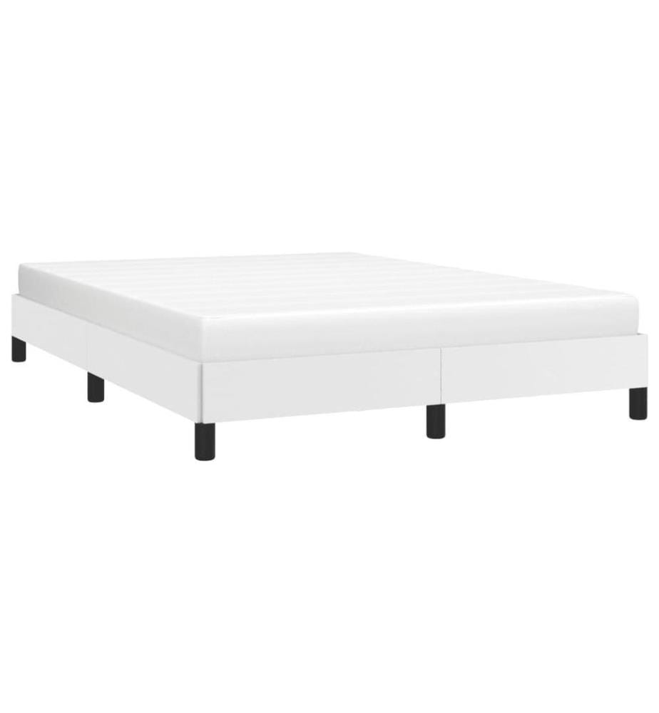 Bettgestell Weiss 140x200 cm Kunstleder