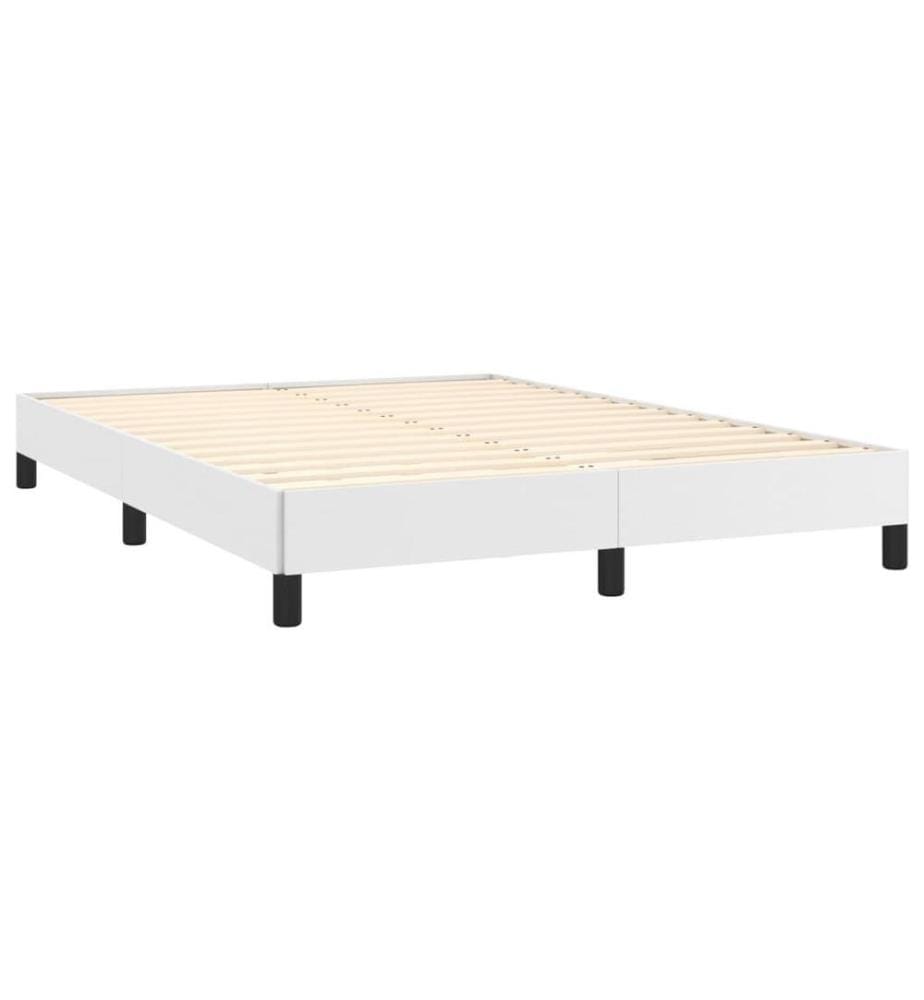 Bettgestell Weiss 140x200 cm Kunstleder
