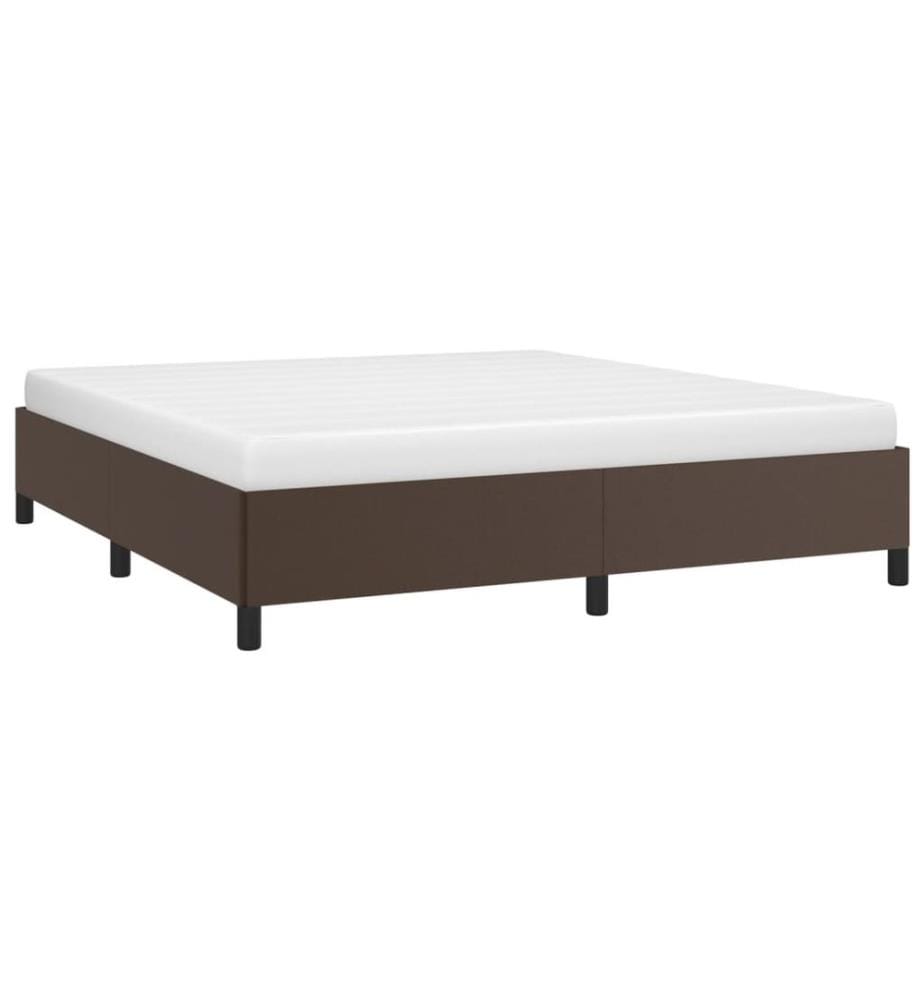 Bettgestell Braun 180x200 cm Kunstleder