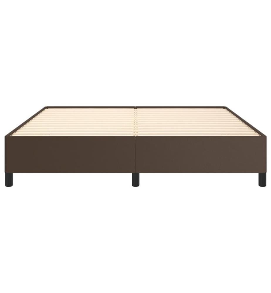 Bettgestell Braun 180x200 cm Kunstleder