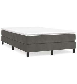 Boxspringbett mit Matratze Dunkelgrün 120x190 cm Samt