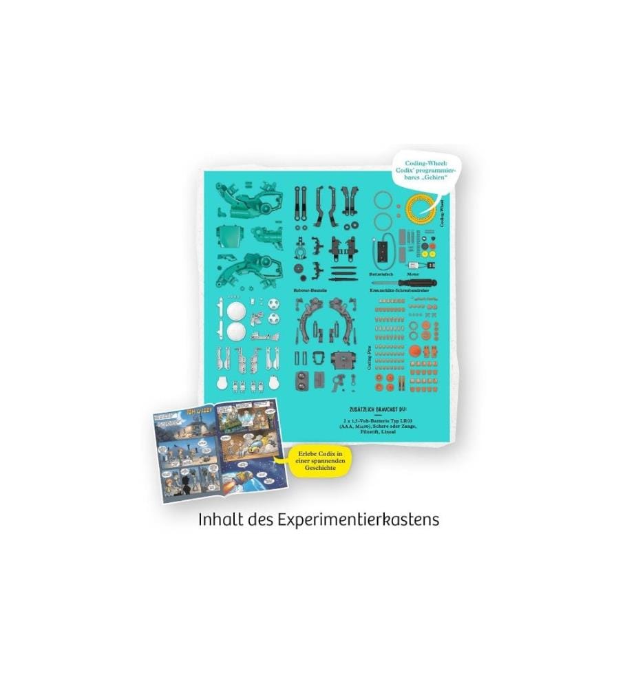KOSMOS - Experimentierkasten Codix – Dein mechanischer Coding-Roboter