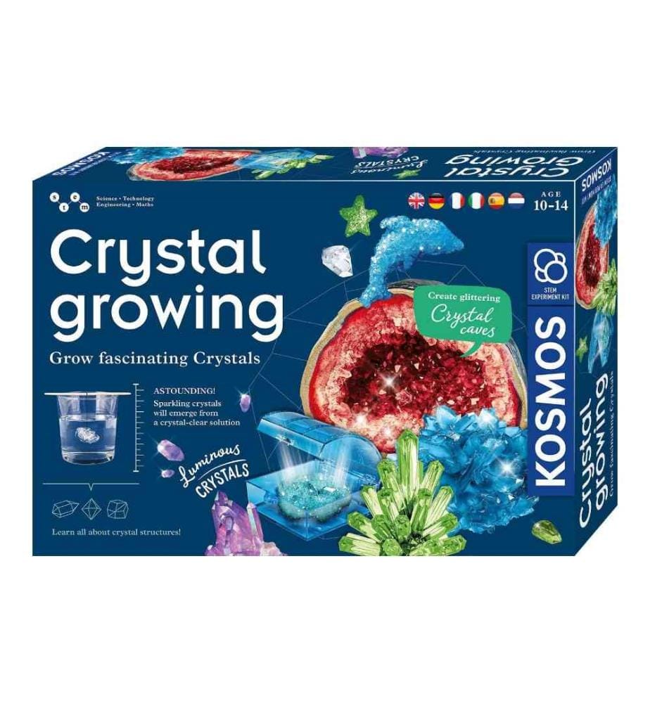 KOSMOS Kit De Excavación De Minerales – Desentierra 5 Gemas Reales (Cristal De Roca, Amatista, Cuarzo Rosa, Aventurina Y Jaspe) Con Martillo Y Cincel, Para Niños De 7+ Años