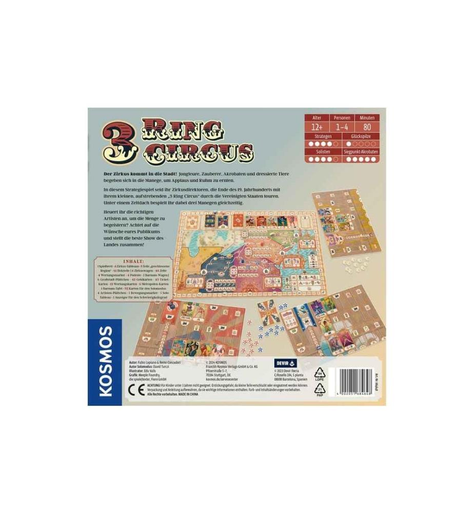 KOSMOS - Jeux pour la famille 3 Ring Circus -DE-