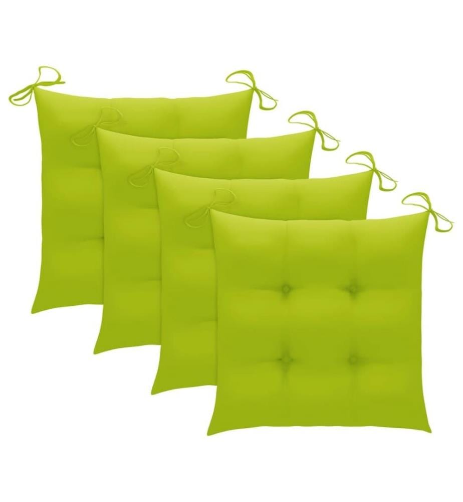 Chaises à dîner de jardin avec coussins 3 pcs Acacia massif