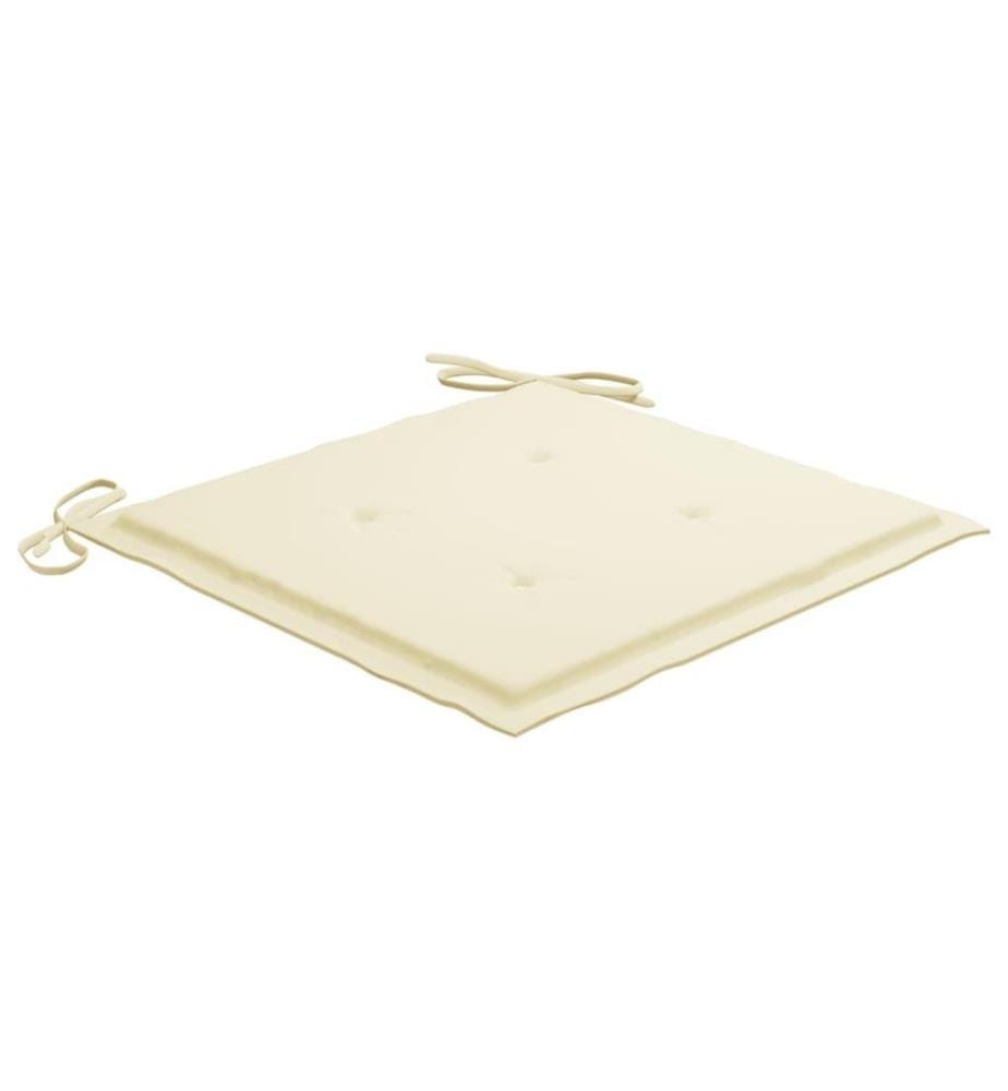 Chaises à dîner d'extérieur 8 pcs avec coussins Acacia massif