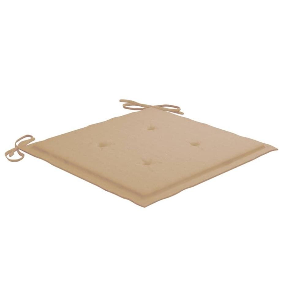 Chaises à dîner d'extérieur 8 pcs avec coussins Acacia massif