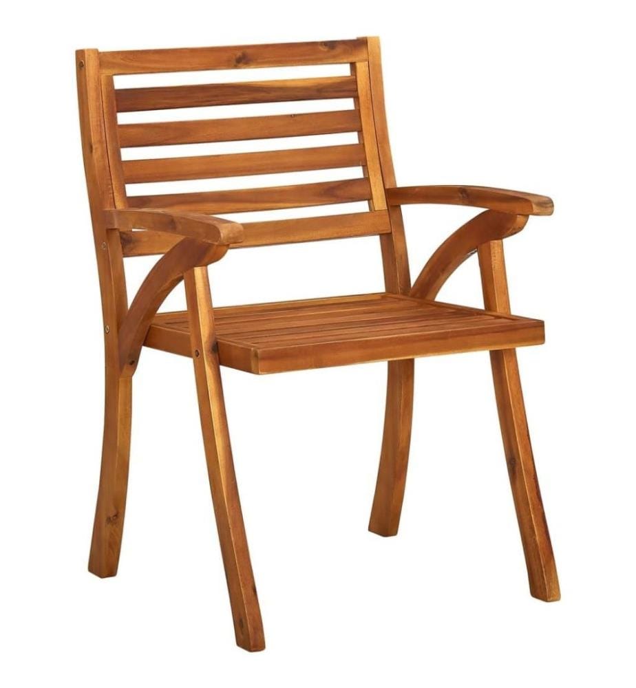 Chaises de jardin 6 pcs Bois d'acacia solide